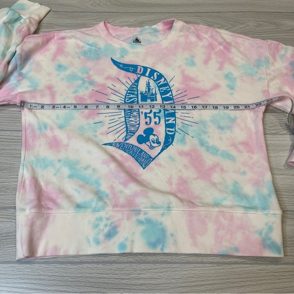 Disney Disneyland Tie Dye Pastel Long Sleeve Pull Over Sweater Women’s size XL - Picture 7 of 12